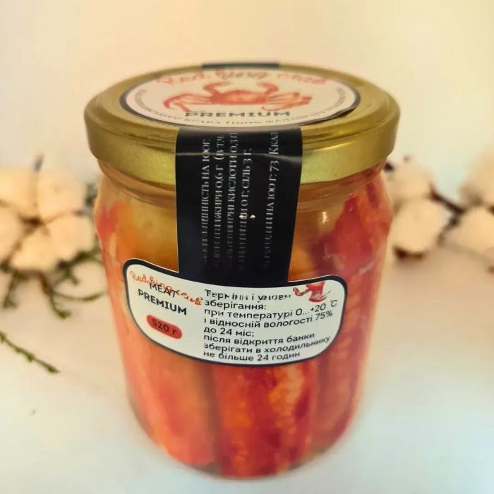 Мясо краба 520 г (фаланги) Red King Crab Premium Meat