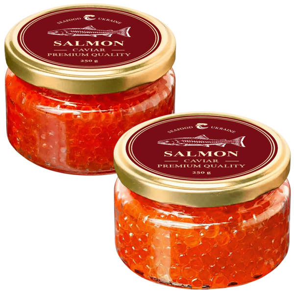 Лососева ікра 500 г Seafood Ukraine (250х2)