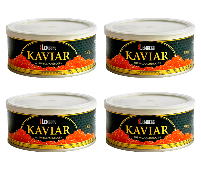 Ікра горбуші 1 кг Lemberg Alaska Gold (4x250)