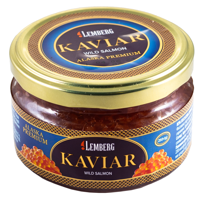 Набор икры «Вкус Востока» (Горбуша 250 г, Осетр 113 г) + Печень трески 120 г в подарок