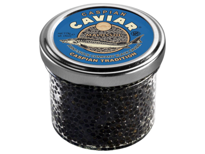 Набор икры «Вкус Востока» (Горбуша 250 г, Осетр 113 г) + Печень трески 120 г в подарок
