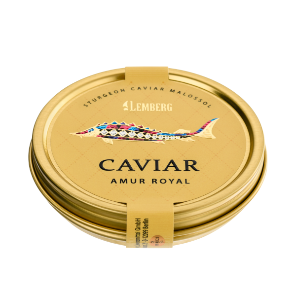 Икра амурского осетра 100 г Lemberg Amur Royal (малосол)