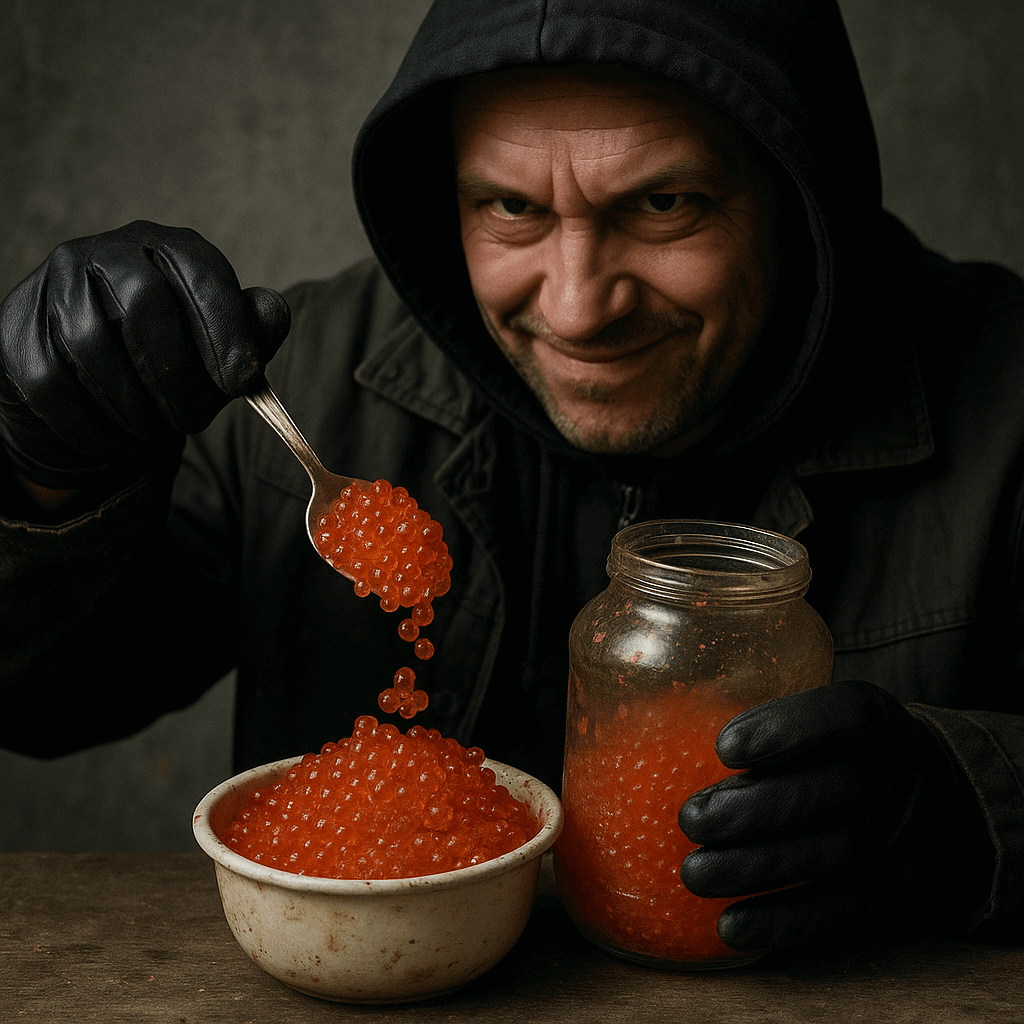 Шахраї, що продають прострочену ікру