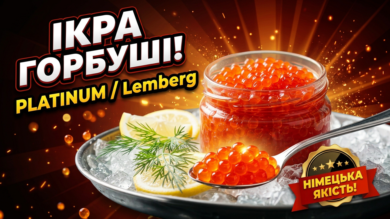 Огляд ікри горбуші Platinum лінійки від Lemberg